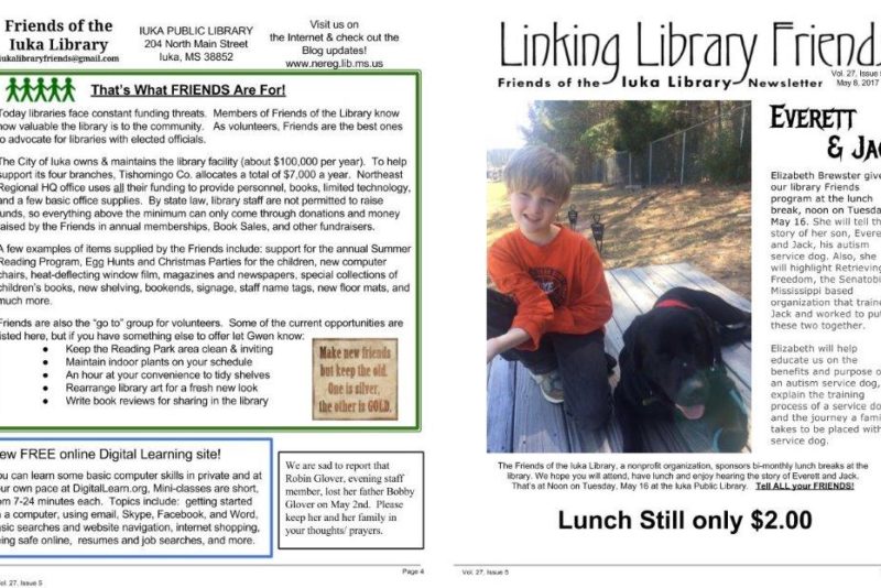 Iuka Friends of the Library Newsletter