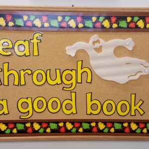 Tishomingo Fall Bulletin Board • Leaf through a good book