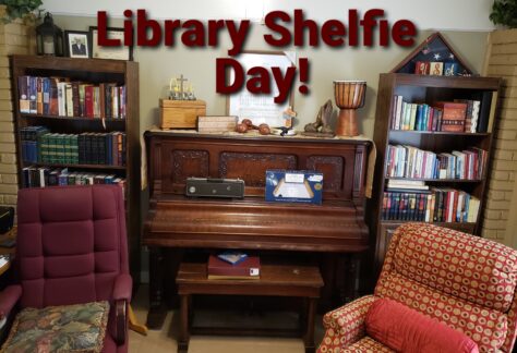 Amy has many bookshelves for Shelfie Day!