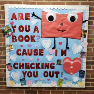 Diane shows us some love by creating these amazing bulletin boards for our patrons at the Corinth Library!