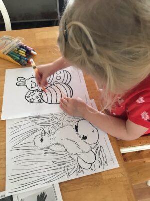 Burnsville patron coloring pages from our Activity Packets!