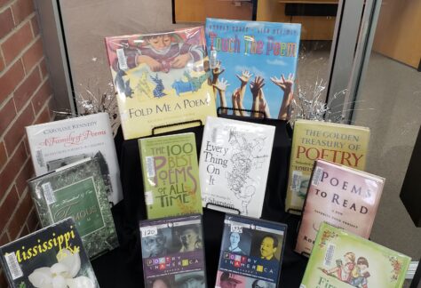 A Corinth display In recognition of World Poetry Day