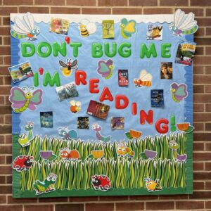 Corinth Library March 2022 Bulletin Board 🐛