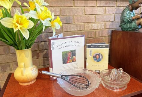The Iuka Library has a a Julia Child display