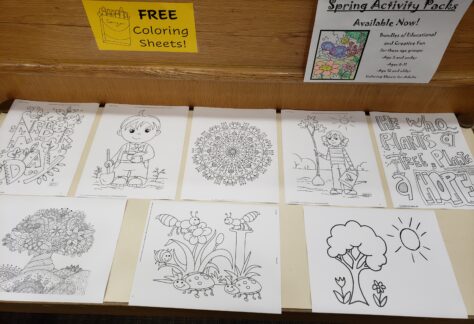 Save the earth... plant a tree! Arbor 🌳 Day Coloring Sheets at the Corinth Library