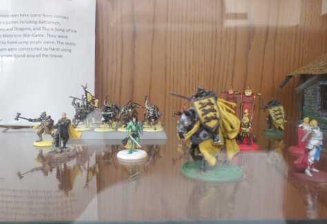 Nathan Horn Mini Figurine Display at the George E. Allen Library