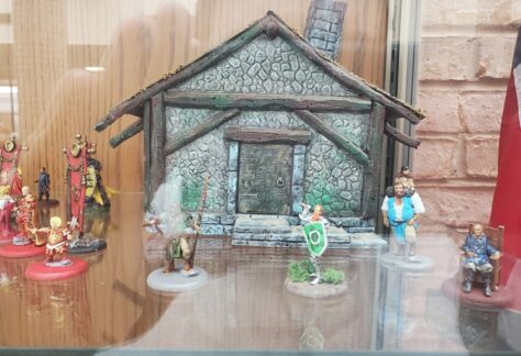 Nathan Horn Mini Figurine Display at the George E. Allen Library