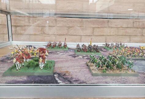 Nathan Horn Mini Figurine Display at the George E. Allen Library