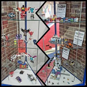 Wayne Johnson's childhood collection of MicroMachines and Transformers from the 1980s.