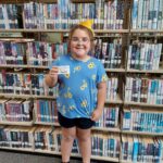 Harper Keeton got her library card!
