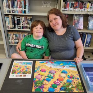 This “Fun in the Sun” puzzle was so much FUN, Sarah and Kayden put it together again!