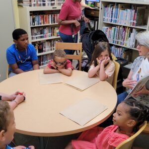 Pictures from SRP rock painting program at Tishomingo Library